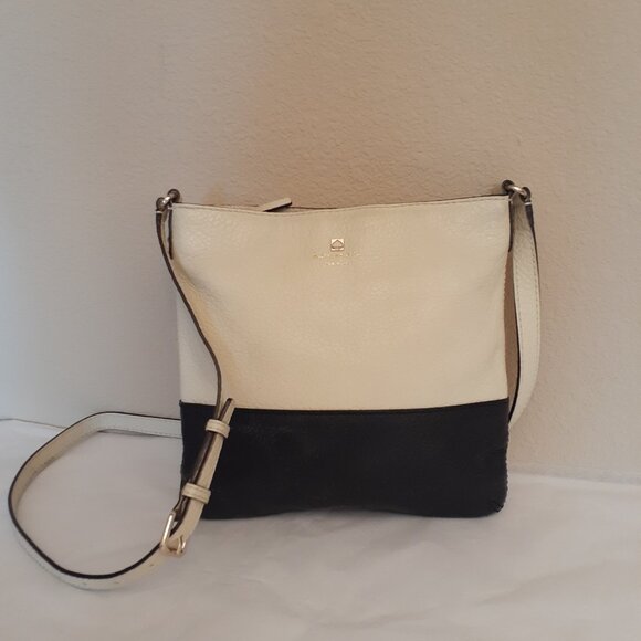 Kate Spade Block Color Leather Crossbody Purse - Picture 1 of 15